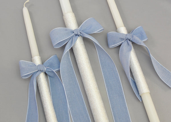 Boys Baptismal Candles - Lambathes
