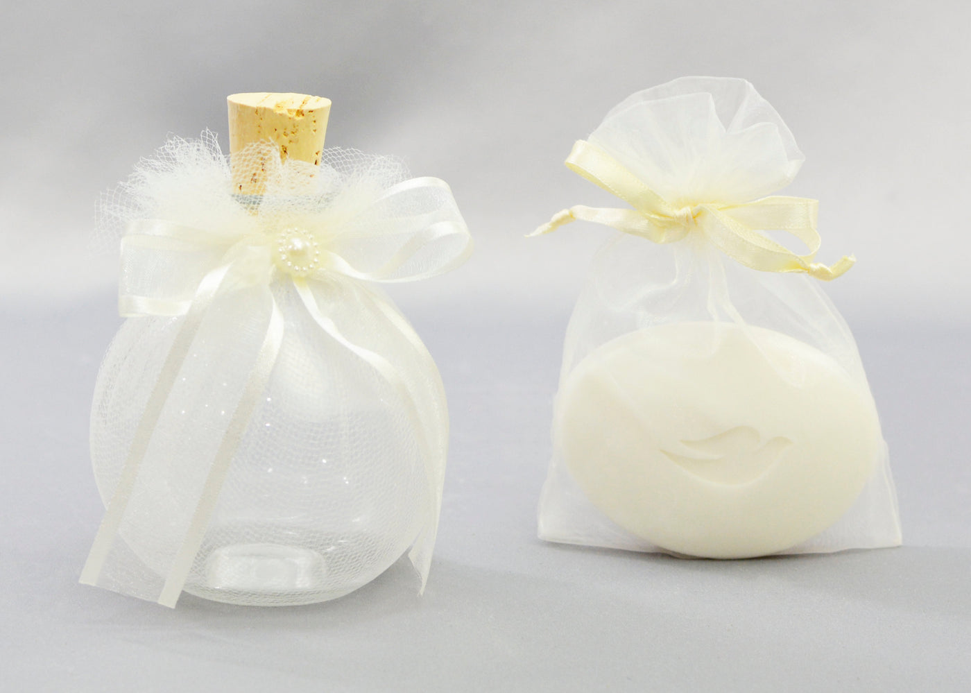 Catia Oil Bottle & Soap | Ivory