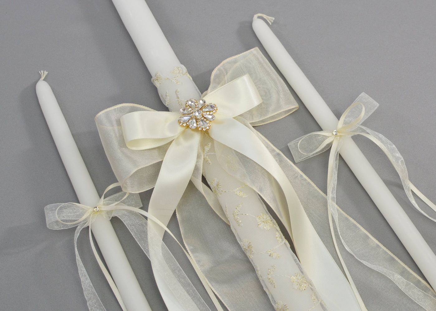 Julianna Baptism Candles | 17" & 25"