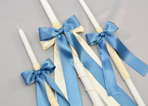 Konstantinos Baptism Candles | 17" & 21"