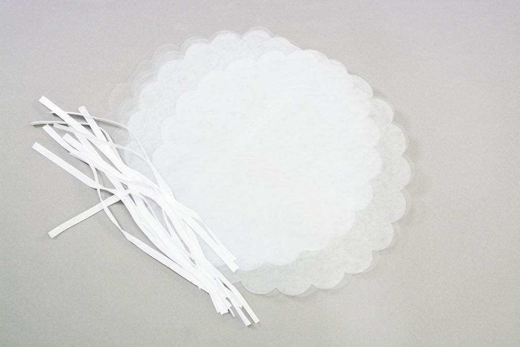 Scalloped Tulle Circles | Set of 100