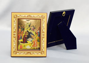 Embossed Frame Nativity Icon