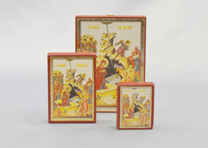 Nativity Icon | Brown Frame