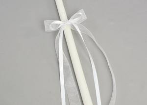 Catia Baptism Candles | White | 17" & 21"