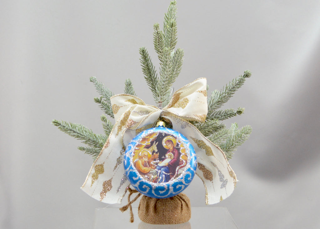 Christmas Tree with Icon Ornament