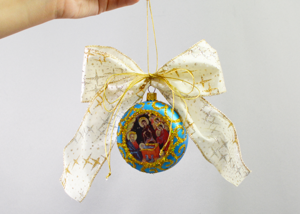 Christ is Born Christmas Ornament