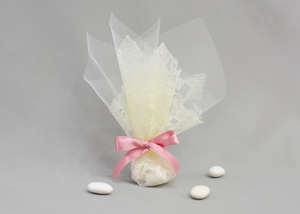 Traditional Lace Wrapped Baptism Favors